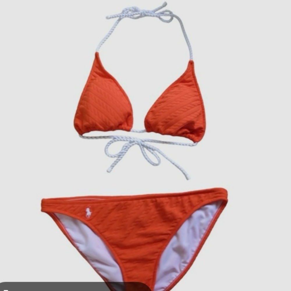Ralph Lauren Women's Orange Triangle Bikini